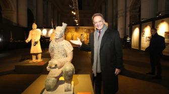 Alessandro Cecchi Paone alla Mostra L'Esercito di Terracotta
