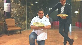 la pizza di Antonio Mezzero e Attilio Albachiara incontra il vino della valle del Douro